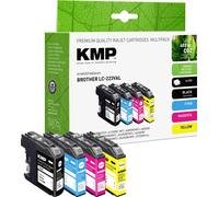 KMP Encre remplace Brother LC-223BK, LC-223C, LC-223M, LC223Y compatible pack bundle noir, cyan, mag