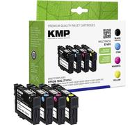 KMP Encre remplace Epson 18XL, T1816, T1811, T1812, T1813, T1814 compatible pack bundle noir, cyan, magenta, jaune E145V 1622,4050