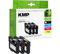 KMP Encre remplace Epson 27XL, T2715, T2712, T2713, T2714 compatible pack bundle cyan, magenta, jaune E179V 1627,4005