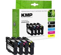 KMP Encre remplace Epson 502XL, T02W6, T02W1, T02W2, T02W3, T02W4 compatible pack bundle noir, cyan, magenta, jaune E196XV 1646,4005
