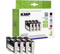 KMP Encre remplace Epson T0711, T0712, T0713, T0714 compatible pack bundle noir, cyan, magenta, jaun