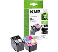 KMP Encre remplace HP 304XL, N9K08AE, N9K07AE compatible pack bundle noir, couleur H175VX 1759,4005