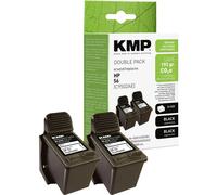 KMP Encre remplace HP 56, C6656AE compatible paquet de 2 noir H11D 0995,4021