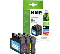 KMP Encre remplace HP 933XL, CN054AE, CN055AE, CN056AE compatible pack bundle cyan, magenta, jaune H105V 1726,4050