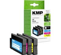 KMP Encre remplace HP 951XL, CN046AE, CN047AE, CN048AE compatible pack bundle cyan, magenta, jaune H101V 1723,4050