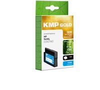 KMP Gold Ink Cartridge for HP 963XL Cyan (3JA27AE) with OEM Parts and Chip - for
