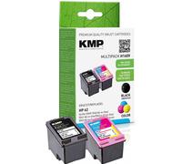 KMP H160V cartouches d'impression noir, couleur, compatibles avec HP 62 (N9J71AE), set de 2 pièces