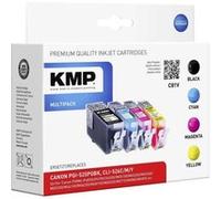 KMP MULTIPACK C81V - Pack de 4 - noir, jaune, cyan, magenta - compatible - cartouche d'encre (alternative pour : Canon 4529B001, Canon 4541B001, Canon 4542B001, Canon 4543B001, Canon CLI-526C, Canon C