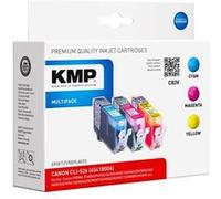 KMP MULTIPACK C83V - Pack de 3 - jaune, cyan, magenta - compatible - cartouche d'encre (alternative pour : Canon 4541B001, Canon 4542B001, Canon 4543B001, Canon CLI-526C, Canon CLI-526M, Canon CLI-526