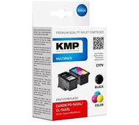 KMP Encre compatible Canon PG-545XL/CL-546XL – Pack 4 Noir Cyan Magenta Jaune C97V 1562,4005
