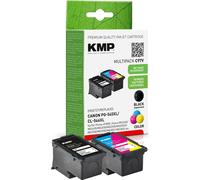 KMP MULTIPACK C97V - Pack de 2 - rendement élevé - noir, couleur (cyan, magenta, jaune) - compatible - Cartouche d'encre