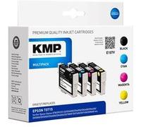 KMP MULTIPACK E107V - Pack de 4 - noir, jaune, cyan, magenta - compatible - cartouche d'encre (alternative pour : Epson C13T07114011, Epson C13T07124011, Epson C13T07134011, Epson C13T07144011, Epson