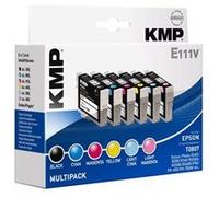 KMP MULTIPACK E111V - Pack de 6 - noir, jaune, cyan, magenta, magenta clair, cyan clair - compatible - cartouche d'encre (alternative pour : Epson T0801, Epson T0802, Epson T0803, Epson T0804, Epson T
