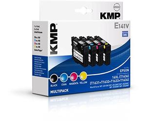 KMP MULTIPACK E141V - Pack de 4 - noir, jaune, cyan, magenta - compatible - cartouche d'encre (alternative pour : Epson 16XL, Epson C13T16314010, Epson C13T16324010, Epson C13T16334010, Epson C13T1634
