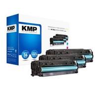 KMP MULTIPACK H-T122CMY - Pack de 3 - jaune, cyan, magenta - compatible - cartouche de toner - pour HP Color LaserJet CM2320fxi, CM2320n, CM2320nf, CP2025, CP2025dn, CP2025n, CP2025x G