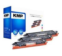 KMP MULTIPACK H-T149CMY - Pack de 3 - jaune, cyan, magenta - compatible - cartouche de toner (alternative pour : HP 126A) - pour HP Color LaserJet CM2320fxi, CM2320n, CM2320nf, CP2025, CP2025dn, CP202