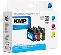 KMP MULTIPACK H105V - Pack de 3 - taille XXL - jaune, cyan, magenta - compatible - cartouche d'encre (alternative pour : HP 933XL, HP CN054AE, HP CN055AE, HP CN056AE) - pour HP Officejet 6100, 6600 H7