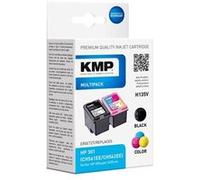 KMP MULTIPACK H135V - Pack de 2 - noir, couleur (cyan, magenta, jaune) - compatible - cartouche d'encre (alternative pour : HP 301, HP CH561EE, HP CH562EE) - pour Deskjet 1050A J410, 1051A J410, 10XX,