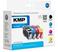 KMP MULTIPACK H151V - Pack de 4 - noir, jaune, cyan, magenta - compatible - cartouche d'encre (alternative pour : HP 934, HP 935, HP C2P19AE, HP C2P20AE, HP C2P21AE, HP C2P22AE) - pour HP Officejet 68