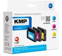 KMP MULTIPACK H166CMYX - Pack de 3 - à rendement élevé - jaune, cyan, magenta - compatible - cartouche d'encre (alternative pour : HP 953XL, HP F6U16AE, HP F6U17AE, HP F6U18AE) - pour HP Officejet Pro