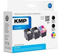 KMP MULTIPACK H77 - Pack de 3 - noir, couleur (cyan, magenta, jaune) - compatible - cartouche d'encre (alternative pour : HP CH563EE, HP CH564EE) - pour HP DeskJet 1000, 1010, 1050 AiO, 1050A AiO, 151