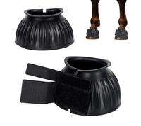 KMQRDZi 1 paire de cloches de sabots pour chevaux en caoutchouc absorbant les chocs, protection contre les chocs et les abrasions, design sans frottement, protection contre la douleur, en caoutchouc