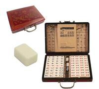 KMQRDZi Diamine blanc Mahjong, ensemble japonais Riichi avec ensemble PU