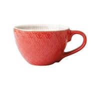 KMQRDZi Grande tasse à café XXL en céramique 700 ml avec anse, bol pour petit-déjeuner, céréales, soupe, porridge, salade, tasse en céramique extra large (380 ml, rouge)