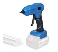 KMQRDZi Pistolet à colle 7 mm/11 mm, batterie 40 W/100 W, compatible avec M-a-kita 20 V, pistolet à colle à gâchette bleue, 5 bâtons de colle, sans batterie (Makita, 100 W 11 mm)