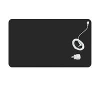 KMQRDZi Tapis de mise à la terre, 40 x 60 cm, tapis de yoga, avec câble de mise à la terre, universel, antistatique, pour sous le bureau, la table, le canapé, antistatique (40 x 60 cm)