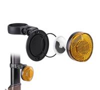 KMRDND Support de vélo avec réflecteurs pour Apple Airtag, caché pour poteaux de selle de vélo 22,2 mm - 25,4 mm - 27,2 mm - 28,6 mm - 31,8 mm - Protection antivol pour vélo de route, VTT, scooter