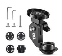 KMRDND Support d'ordinateur de vélo pour Garmin Edge 130, 530, 540, 800, 830, 840, 1000, 1030, 1040 Plus, Edge Explore 2 ordinateur de vélo, également pour caméras GoPro et lampe (alliage d'aluminium