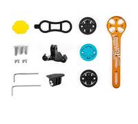 KMRDND Support ordinateur de vélo intégré pour vélo de route, pour Garmin Edge, Wahoo Elemnt, Bryton, XOSS G/G+, igp-Sport Magene GPS Ordinateur de vélo, également compatible avec les caméras Garmin