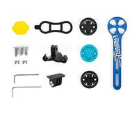 KMRDND Support Ordinateur de vélo intégré pour vélo de Route, pour Garmin Edge, Wahoo Elemnt, Bryton, XOSS G/G+, iGPS-Pont, Ordinateur de vélo également pour caméras Garmin VIRB/GoPro et Lampe