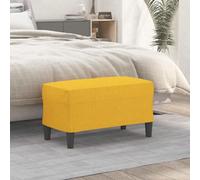 KMTNERVG Banc jaune clair 70 x 35 x 41 cm tissu | Multifonction, rembourrage en mousse, repose-pieds, banc de lit, instructions de montage incluses (français non garanti)