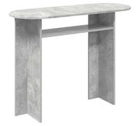 KMTNERVG Table console gris béton 100 x 39,5 x 75 cm en bois | Pour les espaces étroits, design moderne, nettoyage facile, utilisation polyvalente
