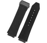 Kmuing Bracelet de montre pour Hublot Big Bang - En silicone - 25 x 19 mm - Étanche - Pour homme - Accessoire en caoutchouc - Striped-A