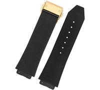 Kmuing Bracelet de montre pour Hublot Big Bang - En silicone - 25 x 19 mm - Étanche - Pour homme - Accessoire en caoutchouc - Striped-B