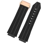 Kmuing Bracelet de montre pour Hublot Big Bang en silicone 25 x 19 mm étanche pour homme Bracelet de montre en caoutchouc Accessoires Montre Bracelet Particles-C