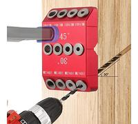 Kmuing Gabarit De Guidage De Trou De Forage D'Angle 30/45/90 ° pour Trou Coudé et Droit, ModèLe De PerçAge De Vis De DéCalage De -Corps De Câble, 1 PièCes