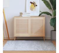KMUNGDWG Lot de 2 portes d'armoire en pin massif à lamelles, 61,5 x 49,4 cm, pour armoires de cuisine, armoires, bibliothèques
