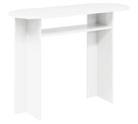 KMUNGDWG Table console moderne blanche 100 x 39,5 x 75 cm en bois, design fin pour salon, couloir ou entrée, polyvalente comme plateforme décorative ou séparateur de pièce