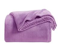 KMUSET Couverture Polaire de Luxe en Microfibre, légère, Super Douce et Confortable - Violet