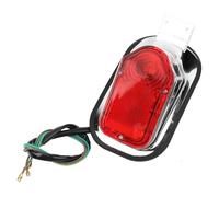 KMVPVGZHCN Feu arrière de moto Pour Touring Chopper Bobber Feu Freinage Plaque D'immatriculation Feu Arrière De Moto Rétro(Beige)