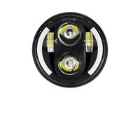 KMVPVGZHCN Moto Headlight Pour Sportster 1200 883 Pour Street 500 750 Phares De Moto À LED De 5.75 Pouces Halo Noir Yeux D'ange 5-3/4 Pouces(40W Black2)