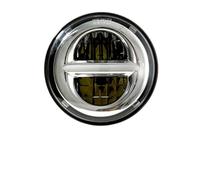 KMVPVGZHCN Moto Headlight Pour Sportster 1200 883 Pour Street 500 750 Phares De Moto À LED De 5.75 Pouces Halo Noir Yeux D'ange 5-3/4 Pouces(90W Sliver)
