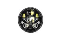 KMVPVGZHCN Moto Headlight Pour Sportster 1200 883 Pour Street 500 750 Phares De Moto À LED De 5.75 Pouces Halo Noir Yeux D'ange 5-3/4 Pouces(50W Black)