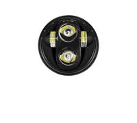 KMVPVGZHCN Moto Headlight Pour Sportster 1200 883 Pour Street 500 750 Phares De Moto À LED De 5.75 Pouces Halo Noir Yeux D'ange 5-3/4 Pouces(40W Black1)