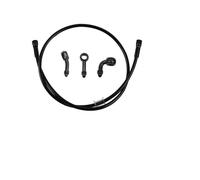 KMWSHAN Conduite de Frein Tuyau De Frein Tressé pour Moto, Tuyau d'embrayage Hydraulique, Tuyau D'huile De Frein 400 Mm-2400 Mm 0° 28° 90°(1200mm)