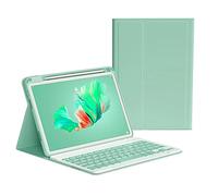 KMXDD Étui avec clavier coloré pour iPad 10e/9e/8e/7e génération, iPad Air 5e 4e génération Pro 10,5" 11" avec clavier coloré amovible sans fil Bluetooth (iPad Mini 6e génération, vert menthe)